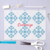 Icy Blue Snowflake Thunder_Cove Seidenpapier (Handwerk)