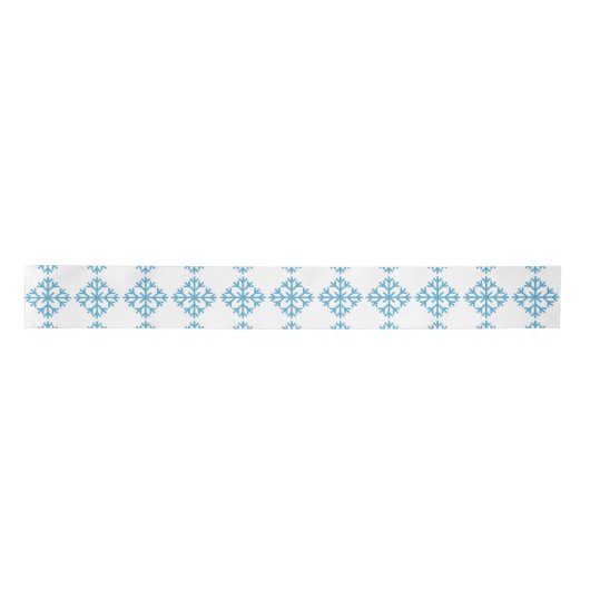 Icy Blue Snowflake Thunder_Cove Tissue Paper Satinband (Vorderseite)