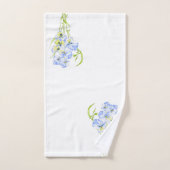 Icy Blue Stiefmütterchen auf einem Badetuch-Set Badhandtuch Set (Handtuch)