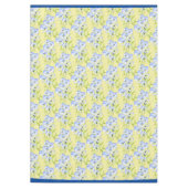 Icy Blue Stiefmütterchen auf einem Tablecloth Tischdecke (Vorderseite)