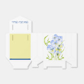 Icy Blue Stiefmütterchen auf einer "Favor Box" Geschenkschachtel (Ungefaltet)