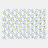 Icy Blue Stiefmütterchen über das Wrapping Paper S Geschenkpapier Set (Vorderseite 3)