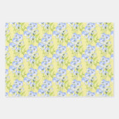 Icy Blue Stiefmütterchen über das Wrapping Paper S Geschenkpapier Set (Vorderseite 2)