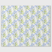 Icy Blue Stiefmütterchen zum Umpackpapier Geschenkpapier (Flach)