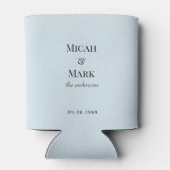 Icy Blue Wedding Can Cooler Dosenkühler (Rückseite)