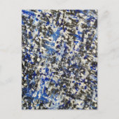 Icy Blue Winternacht Postkarte (Vorderseite)