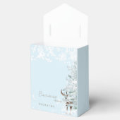 Icy Blue Woodland Baby ist kalt draußen Geschenkschachtel (Geöffnet)