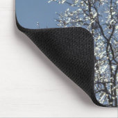 Icy Branches in Winter Blue Sky Mousepad (Ecke)