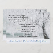 Icy Branches Winter Wonderland Wedding Einladung (Vorne/Hinten)