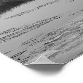 Icy Bridge Tower Reflection Poster (Ecke)