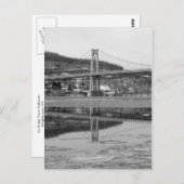 Icy Bridge Tower Reflection Postkarte (Vorne/Hinten)