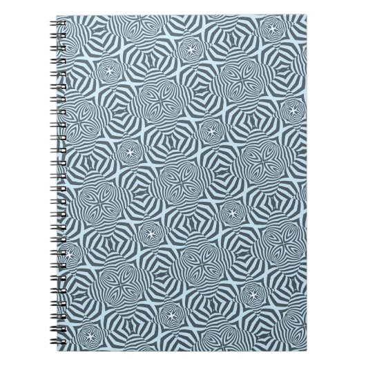 Icy Colored Abstrakt Arabesque Muster Notizblock (Vorderseite)