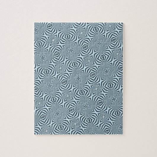 Icy Colored Abstrakt Arabesque Muster Puzzle (Vertikal)