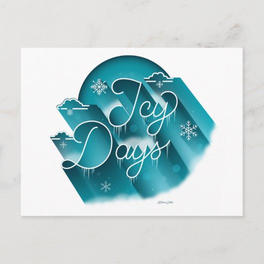 Icy Days / Postcard Feiertagspostkarte (Vorderseite)