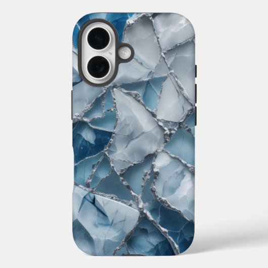 Icy Elegance Mattiert Marble Phone Case Design (Rückseite)