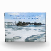 Icy English Lake - Personalisiert Fotoblock (Vorderseite)