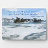 Icy English Lake - Personalisiert Fotoplatte (Vorderseite)