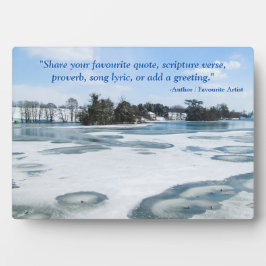 Icy English Lake - Personalisiert Fotoplatte