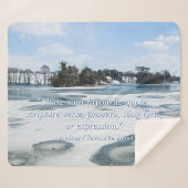 Icy English Lake - Personalisiert Sherpadecke