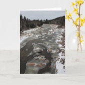 Icy Footprint im Fluss Karte (Gelbe Blume)
