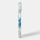 Icy Gold Flurry Phone Case (Rückseite / Rechts)