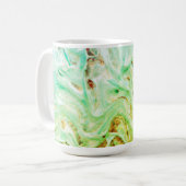 Icy Green Wirbel Kaffeetasse (Vorderseite Links)