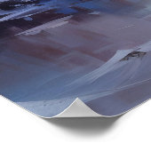 Icy Havel River bei Sunset Poster (Ecke)