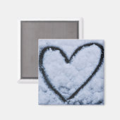 Icy Heart Magnet (Vorderseite/Rückseite)