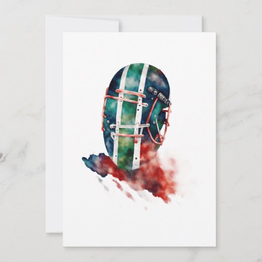 Icy Hockey 6. Geburtstag II Einladung (Rückseite)