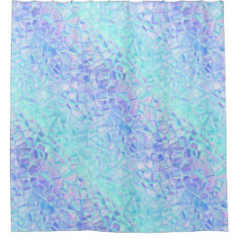 icy iridescence : duschvorhang