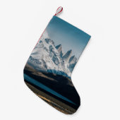 ICY MOUNTAIN SCENERY KLEINER WEIHNACHTSSTRUMPF (Vorderansicht (hängend))