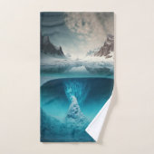 Icy Mountain View Badhandtuch Set (Handtuch)