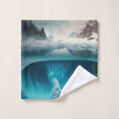 Icy Mountain View Badhandtuch Set (Waschlappen)