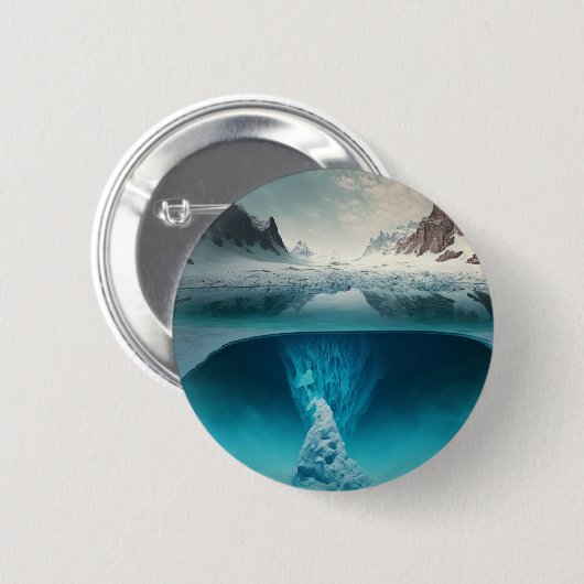 Icy Mountain View Button (Vorne & Hinten)