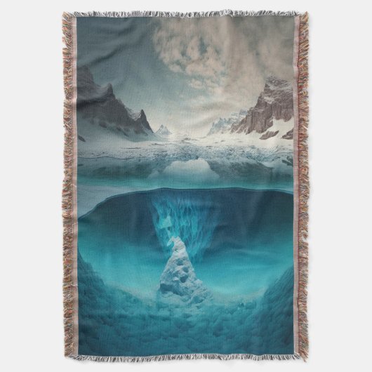 Icy Mountain View Decke (Vorderseite Vertikal)