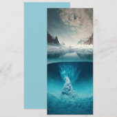 Icy Mountain View Einladung (Vorne/Hinten)