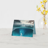 Icy Mountain View Karte (Gelbe Blume)