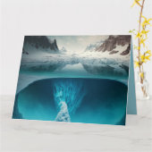 Icy Mountain View Karte (Gelbe Blume)