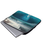 Icy Mountain View Laptopschutzhülle (Vorne Knopf)