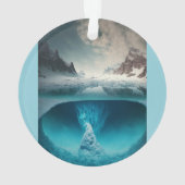Icy Mountain View Ornament (Rückseite)