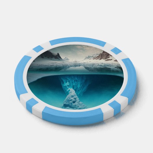 Icy Mountain View Pokerchips (Einzeln)