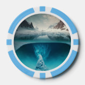 Icy Mountain View Pokerchips (Vorderseite)