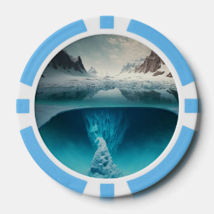 Icy Mountain View Pokerchips