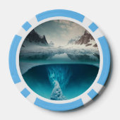 Icy Mountain View Pokerchips (Rückseite)