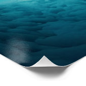 Icy Mountain View Poster (Ecke)
