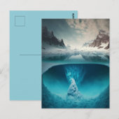 Icy Mountain View Postkarte (Vorne/Hinten)