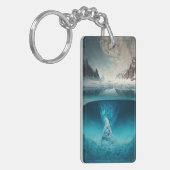 Icy Mountain View Schlüsselanhänger (Vorderseite links)