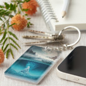 Icy Mountain View Schlüsselanhänger (Vorderseite rechts)