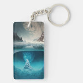 Icy Mountain View Schlüsselanhänger (Rückseite)