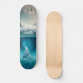 Icy Mountain View Skateboard (Vorderseite)